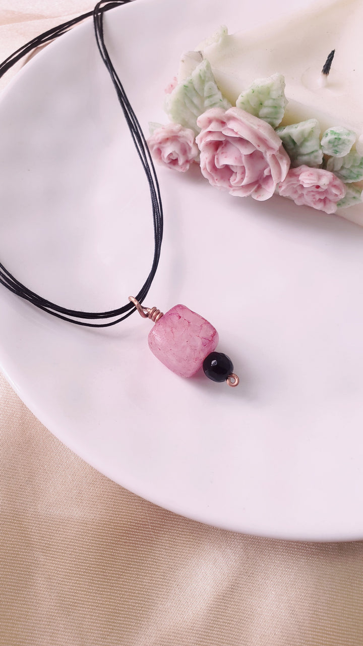Handmade Choker Pendants with Copper and Stone