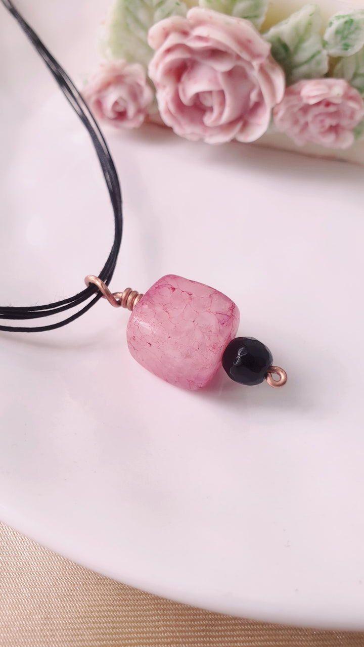 Handmade Choker Pendants with Copper and Stone