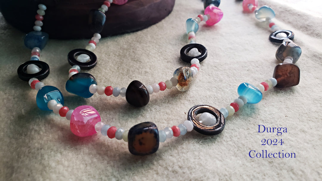 Multicolor Stone Long Necklace